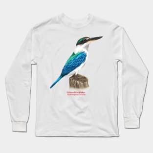 Collared kingfisher | Todiramphus chloris Long Sleeve T-Shirt